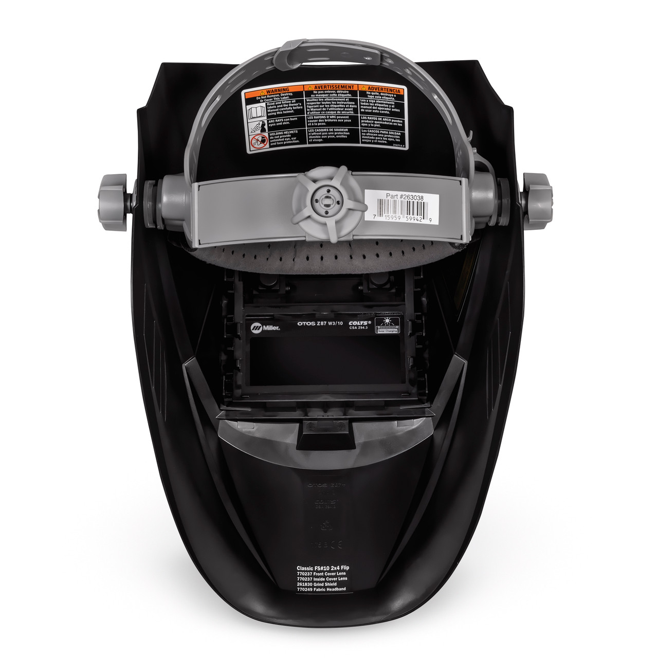 s② Miller 287798 Helmet, Classic Series FS#10 2X4 Flip-Up with